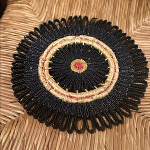 Vintage Boho Rattan Kitchen Hot Pad